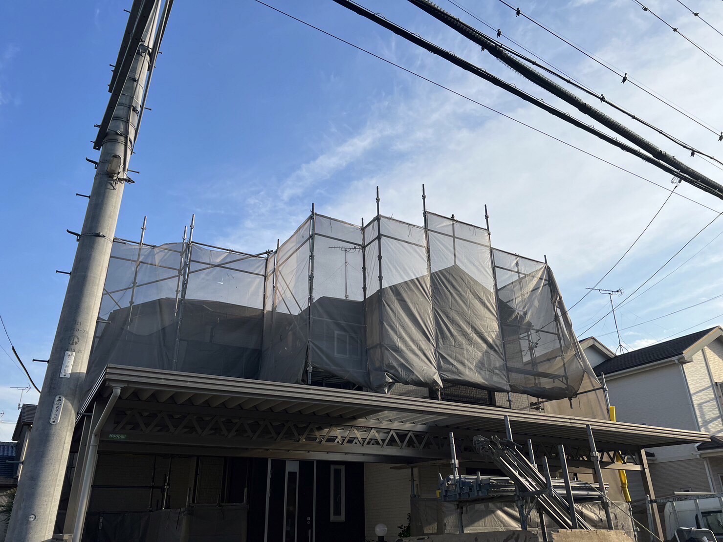 岩倉市　K様邸　外壁＆屋根塗装工事スタートです！