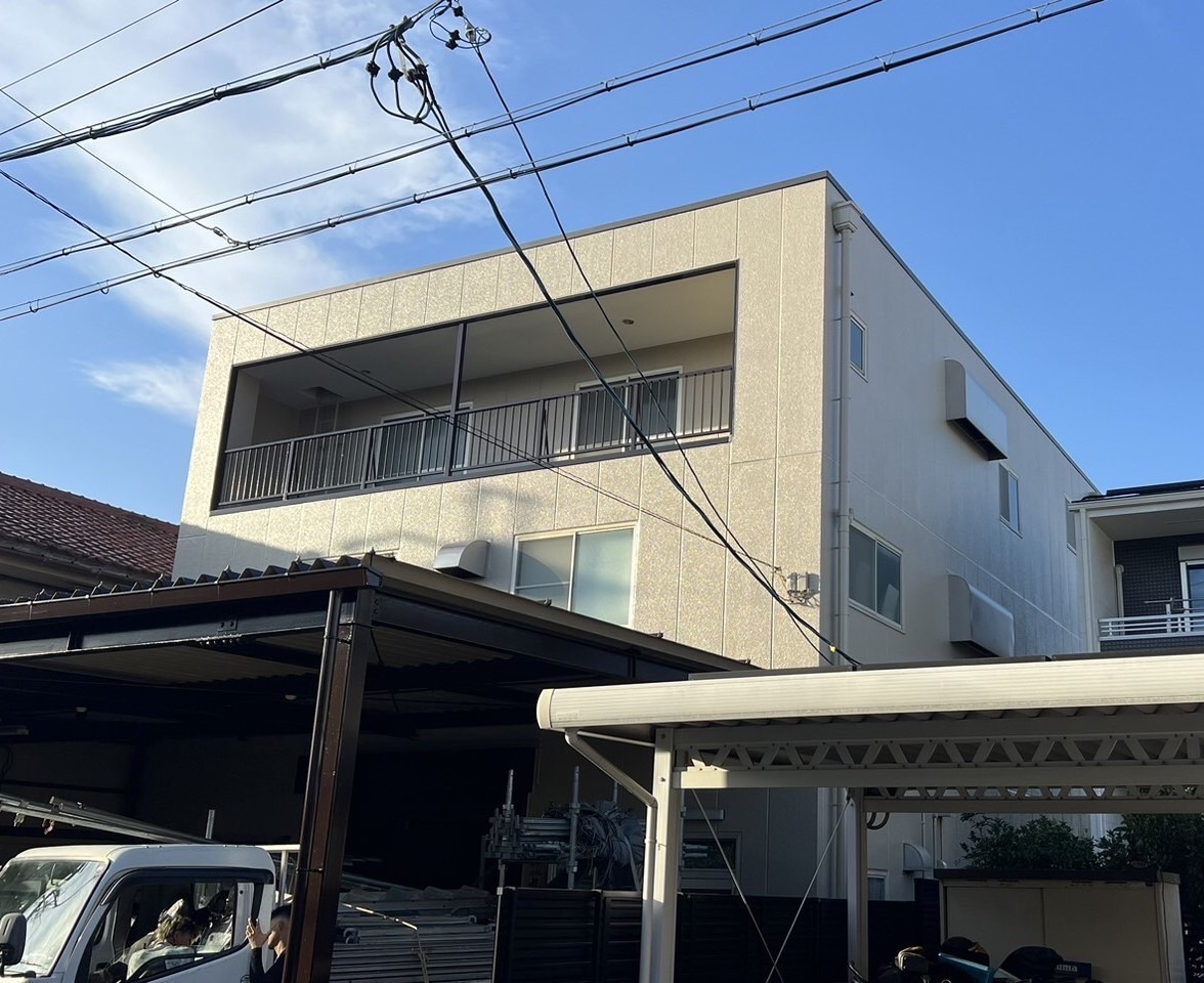 築35年　鉄骨3階建て　外壁塗装・屋上防水工事施工事例　名古屋市中川区M様所有工場様(No.22712