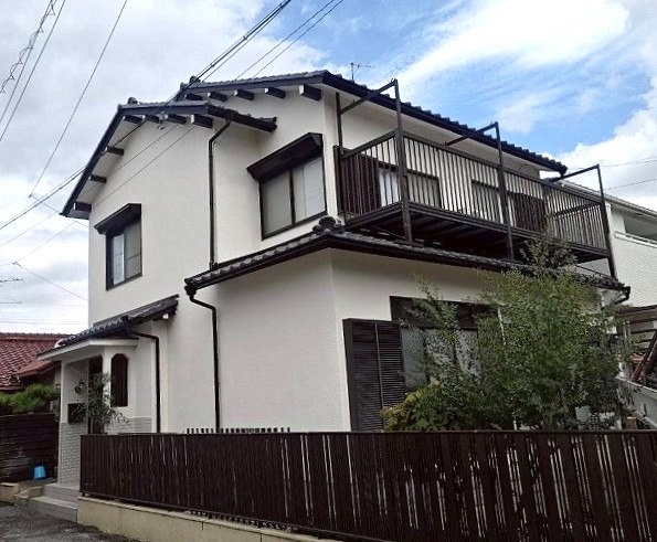 築39年初めての外壁塗装　高耐久スーパームキコート　外壁塗装・屋根漆喰工事施工事例　ベージュ系　一宮市K様（NO.24771）