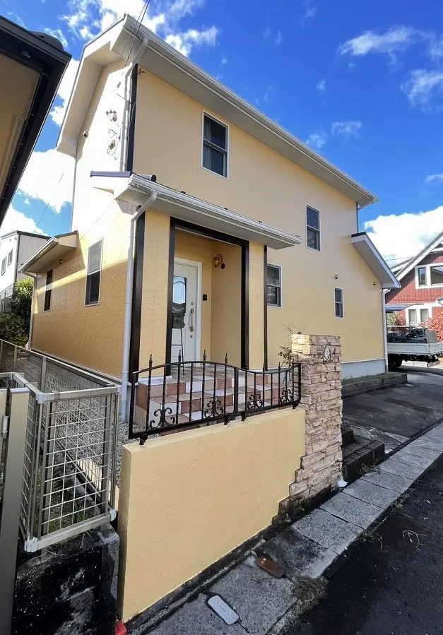 屋根色あせ有り　高耐久スーパームキコート　外壁・屋根塗装工事施工事例　ベージュ系　犬山市S様（NO.25602）