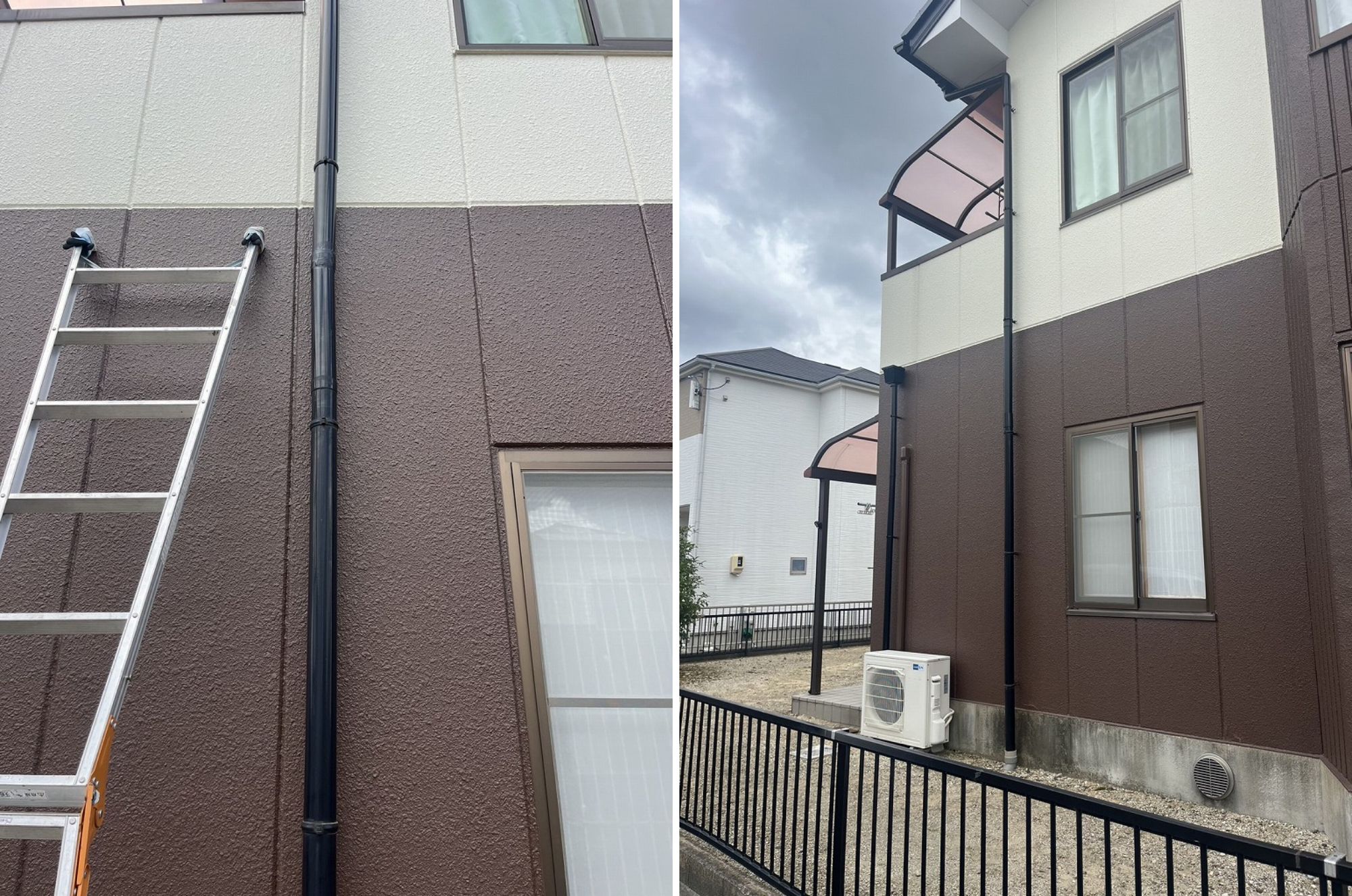 雨樋・テラス雨樋交換工事　施工事例　北名古屋市T様