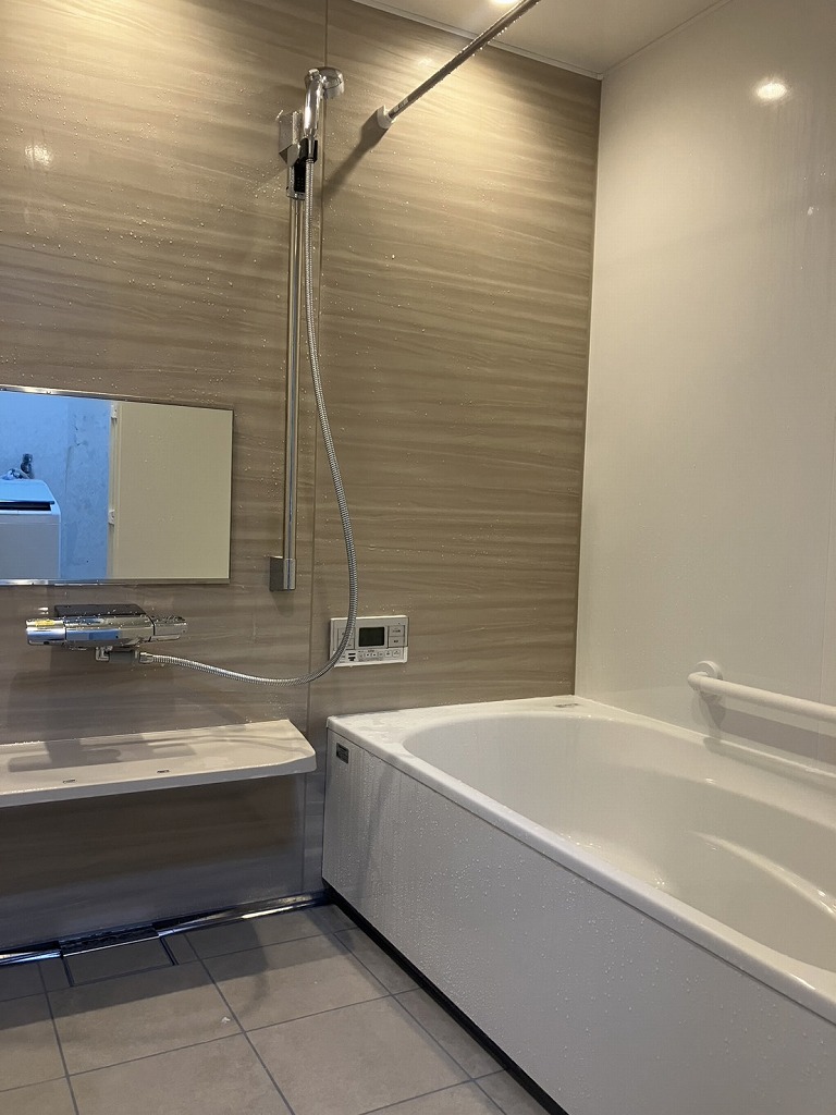 セキスイハウスの浴室リフォーム｜ グランスパ1618＋ウルトラファインバブルシャワー設置　江南市O様