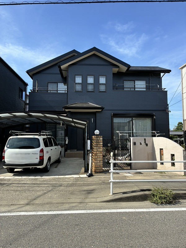 外壁・屋根塗装｜築23年2回目の塗装　高耐久スーパームキコートで外壁・屋根塗装事例　グレー系　岩倉市I様（NO.)